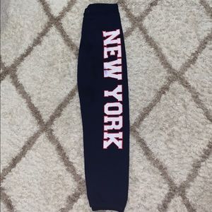 NWOT Small Navy New York Sweatpants